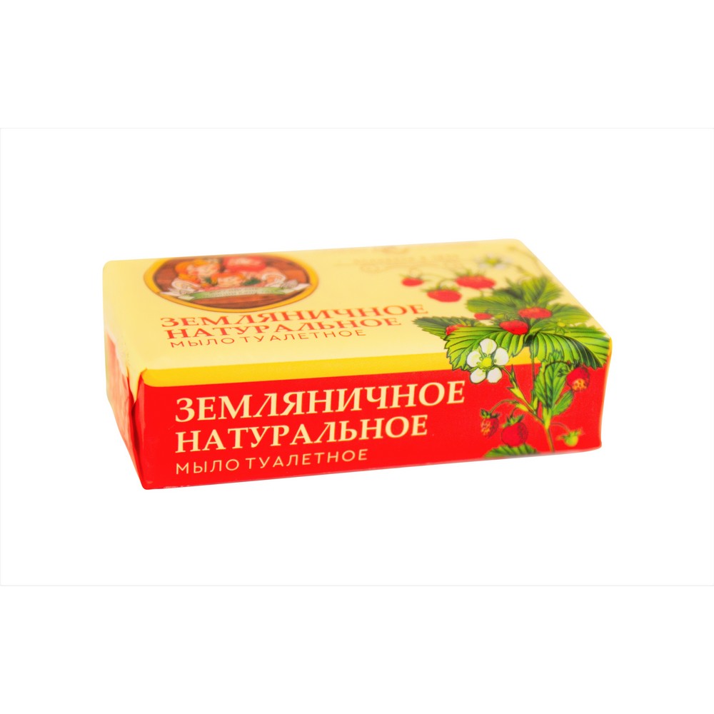Мыло туалетное Невская Косметика Земляничное натуральное 180г. Фото 2.