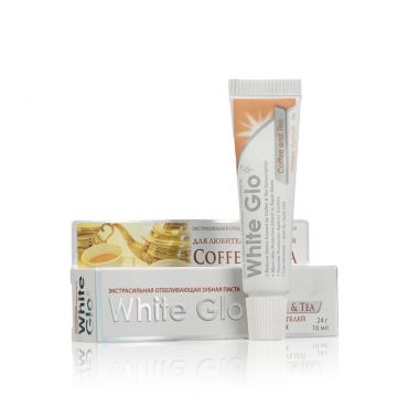 Зубная паста White Glo отбеливающая " Coffee&Tea 24г.