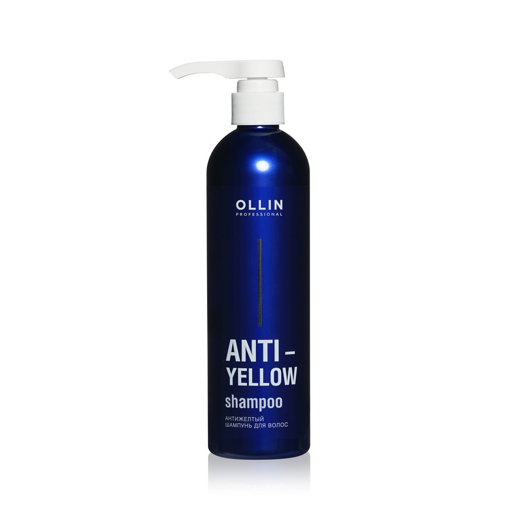 Антижелтый шампунь для волос Ollin Professional Anti-Yellow 500мл. Фото 1.