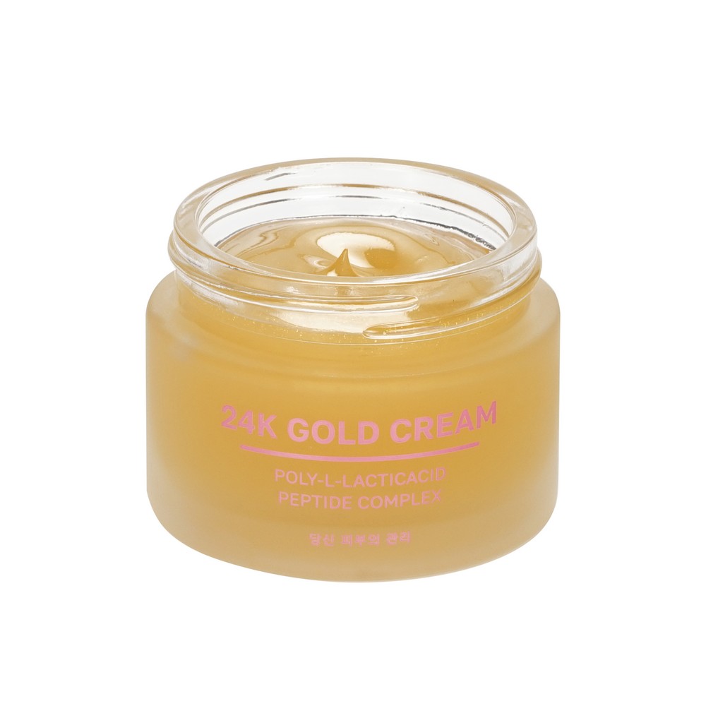 Омолаживающий крем - гель для лица NSC 24K Gold Cream с золотом и полимолочной кислотой 50мл. Фото 6.