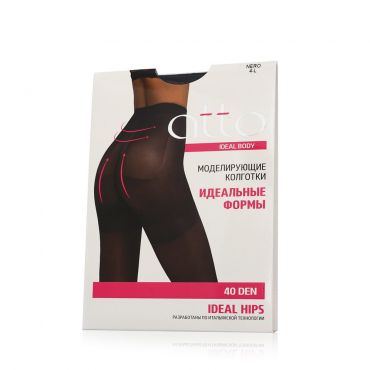 Женские колготки Atto Ideal Body Hips 40den Nero 4 размер.