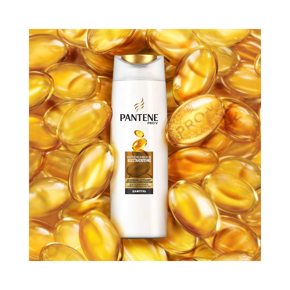 Шампунь Pantene Pro-V Интенсивное восстановление для слабых и поврежденных волос 400мл. Фото 5.