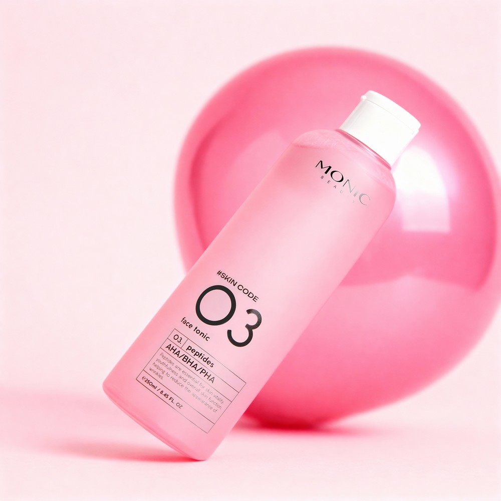Тоник для лица с пептидами Monic Beauty #Skin code Peptides AHA/BHA/PHA 250мл. Фото 2.