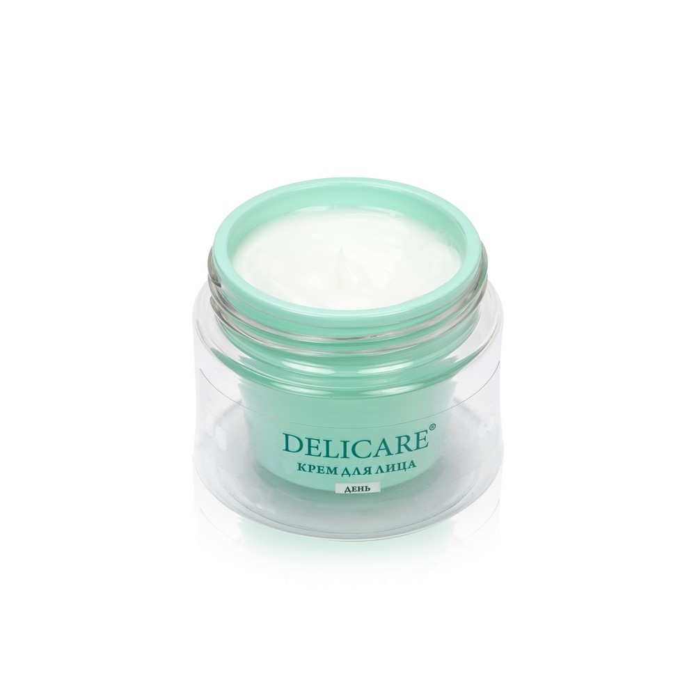 Дневной крем для лица Delicare Peptide Complex + Aloe с алоэ вера и пептидами 56+ 50мл. Фото 5.