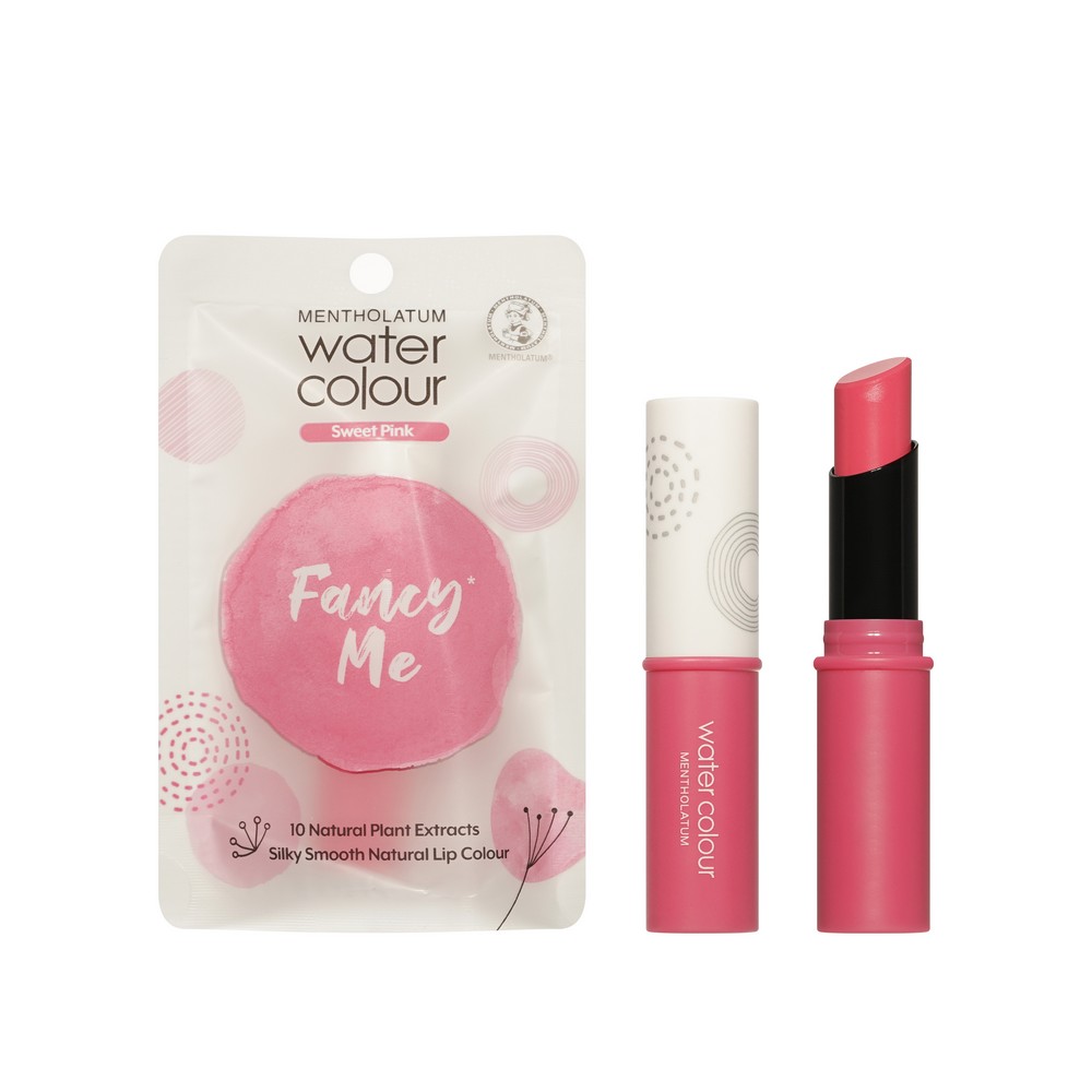 Бальзам для губ Mentholatum Water Colour с розовым оттенком 3г. Фото 1.