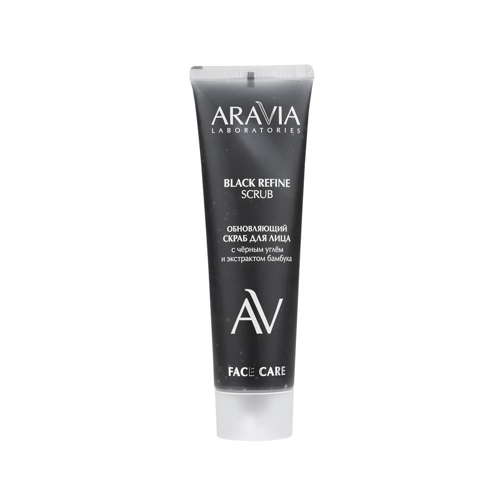 Обновляющий скраб для лица Aravia Laboratories Black Refine Scrub 100мл. Фото 1.