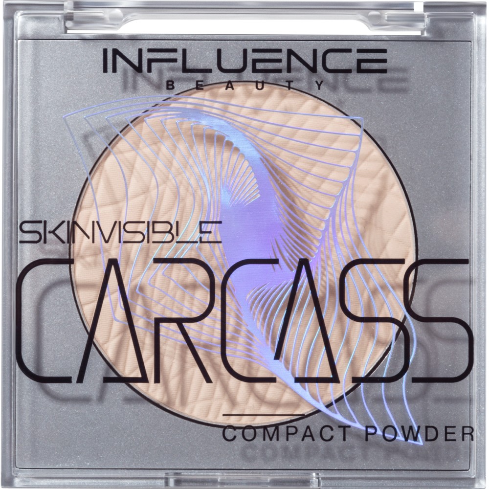 Компактная пудра Influence Beauty Skinvisible Carcass 01 , 4,2г. Фото 6.