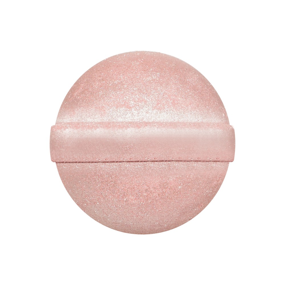 Бомбочка для ванны с шиммером Delicare Shimmer Bath Bomb розовая 130г. Фото 4.