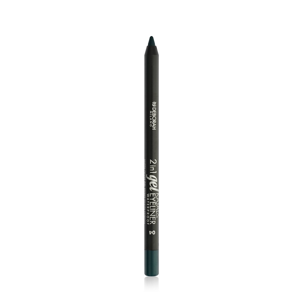 Карандаш для век DEBORAH Milano 2 in 1 Gel Kajal Eyeliner waterproof 04 1,4г. Фото 2.