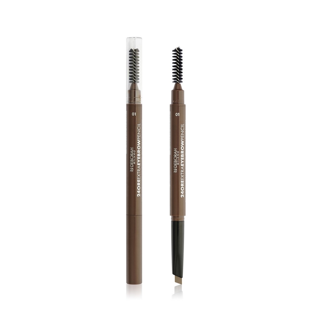 Стойкий карандаш для бровей DEBORAH Milano 24ORE Extra Eyebrow Pencil 01 0,22г. Фото 1.