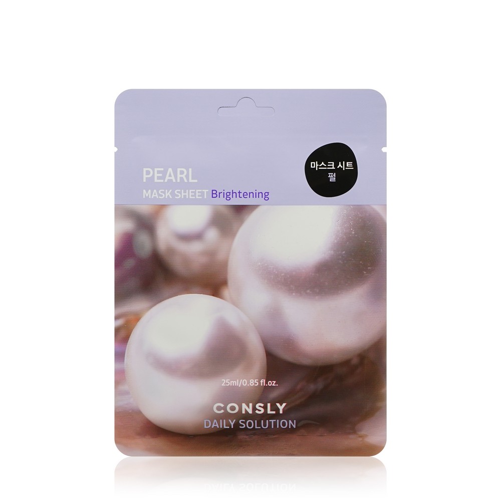 Выравнивающая маска для лица Consly Pearl с экстрактом жемчуга 25мл. Фото 1.