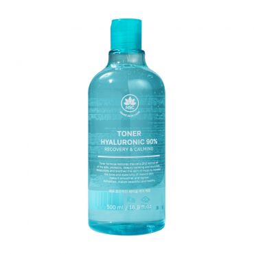 Увлажняющий тонер для лица с гиалуроновой кислотой NSC Hyaluronic 90% Recovery & Calming 500мл.
