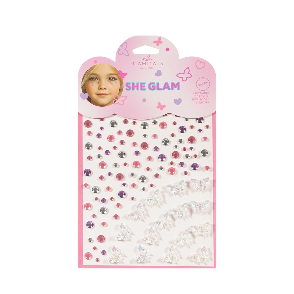 Кристаллы для лица , тела и волос Miamitats She glam. Фото 1.