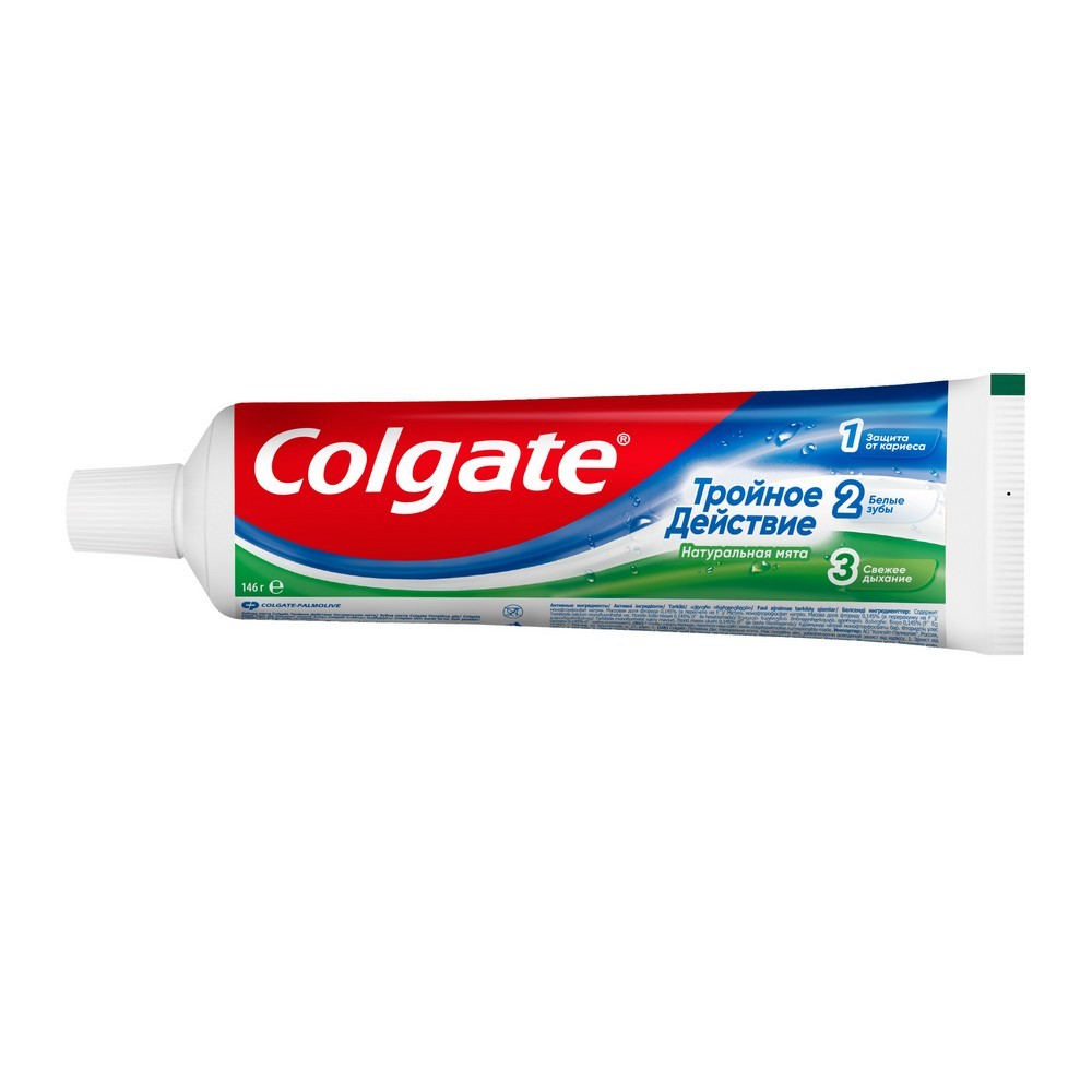 Зубная паста Colgate Тройное действие " Натуральная мята " 100мл. Фото 5.