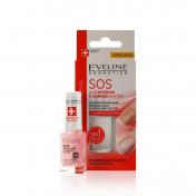 Средство Eveline Nail Therapy Professional SOS для мягких , тонких и расслаивающихся ногтей , с кальцием и коллагеном 12мл.