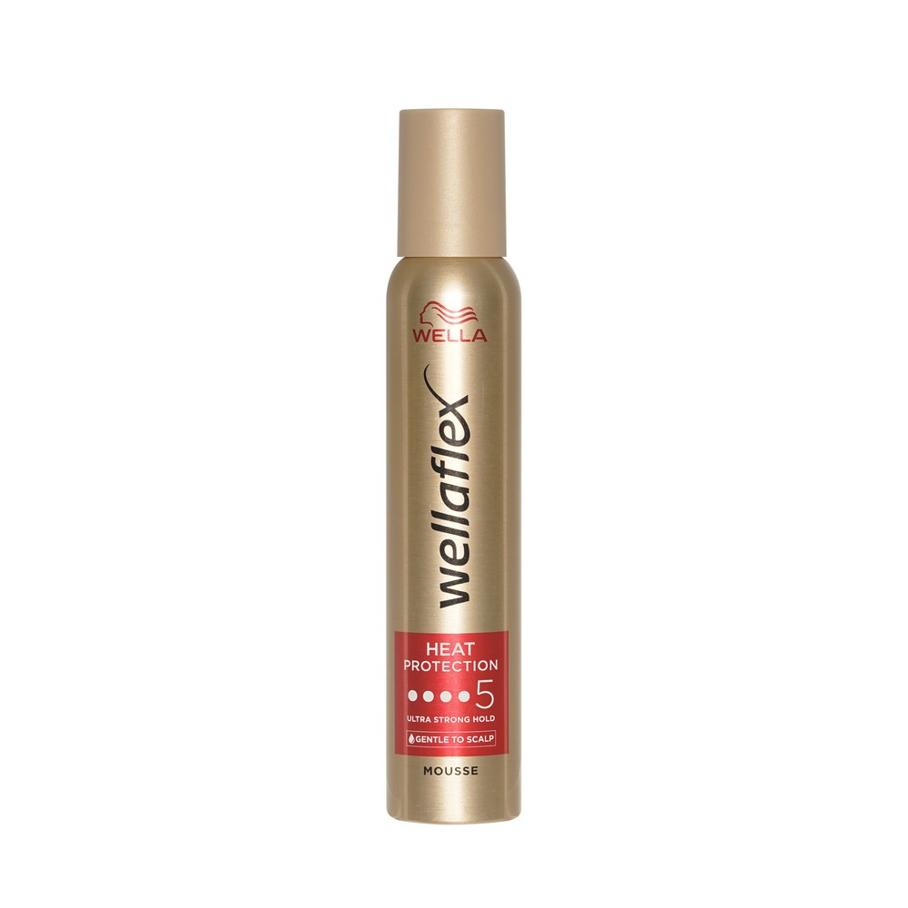 Мусс для волос Wella Wellaflex Heat Protection 5 200мл. Фото 1.