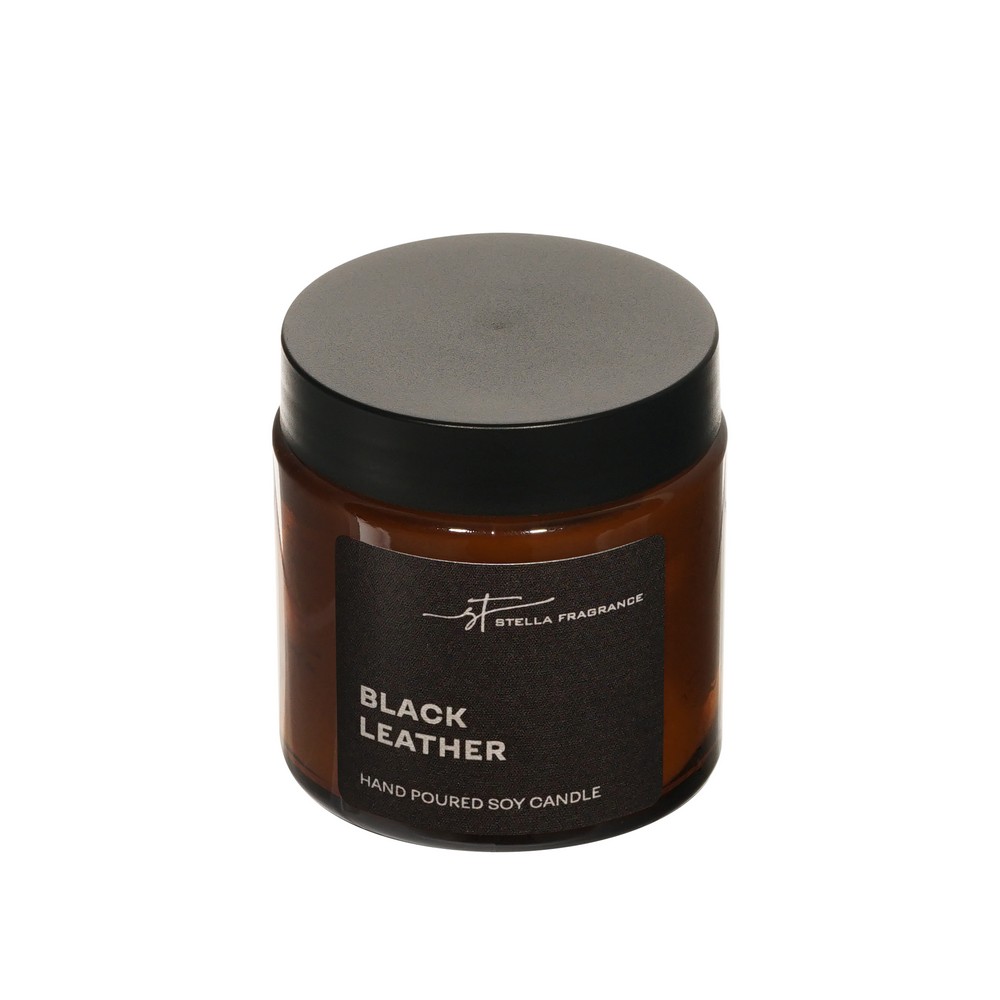Свеча ароматическая Stella Fragrance Black Leather 90г. Фото 2.