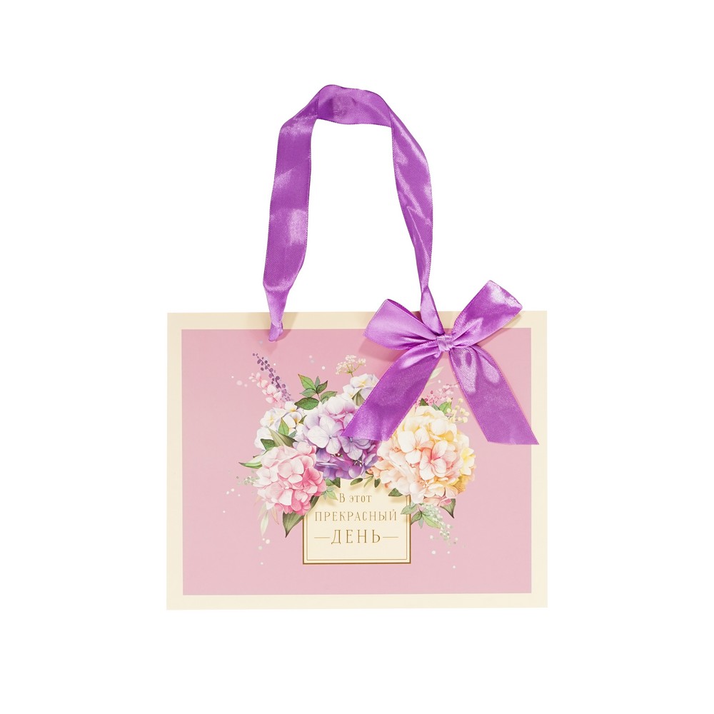 Пакет бумажный Арт Дизайн Делюкс 23*19см в ассортименте. Фото 1.