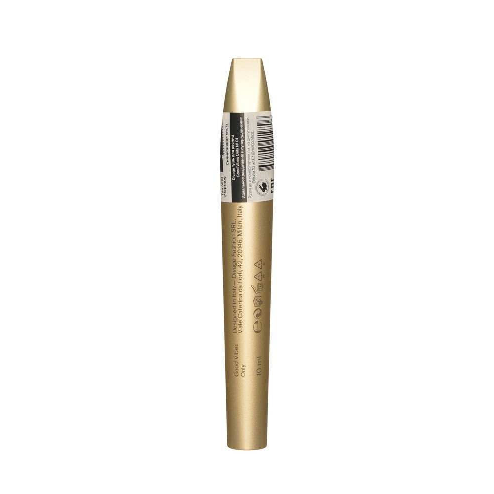 Тушь для ресниц Divage Good vibes only false lashes mascara 01 Черная 10мл. Фото 3.