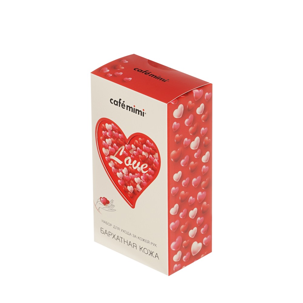 Женский набор для ухода за кожей рук Cafe Mimi Love ( крем для рук Бархатная кожа 50мл + крем - маска для рук Бархатная кожа 50мл ). Фото 2.