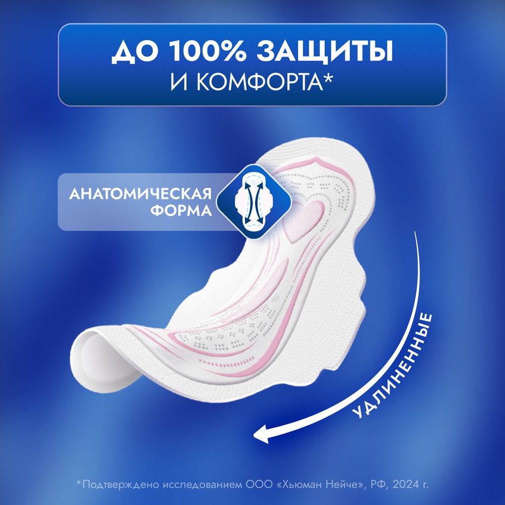 Женские ночные прокладки с мягкой поверхностью Libretta Ультра 16шт. Фото 6.