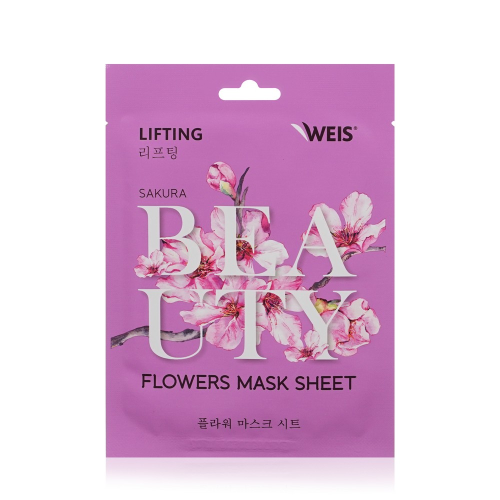 Маска для лица WEIS Beauty Flowers Lifting с экстрактом сакуры 23г. Фото 1.