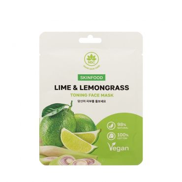Маска для лица NSC Lime & Lemongrass 22г.