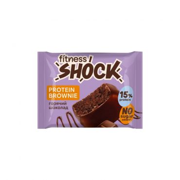 Изделие кондитерское глазированное Брауни Горячий шоколад Fitness SHOK Protein Brownie 50г.