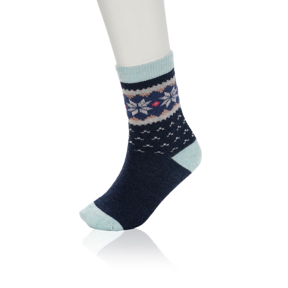 Женские носки Good Socks AW 19/21, WAT81266-66 " Снежинки " с имитацией шерсти. Фото 3.