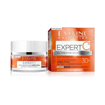 Увлажняющий крем - гель детокс сияние кожи Eveline Expert C 30+ 50мл.