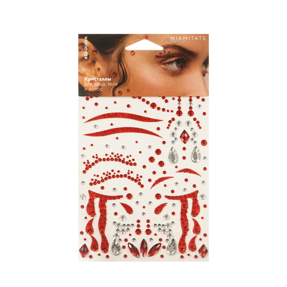 Кристаллы для лица , тела и волос Miamitats Red Queen. Фото 1.