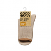 Женские однотонные носки Good Socks Лапша/Полоска Бежевый р.35-39.