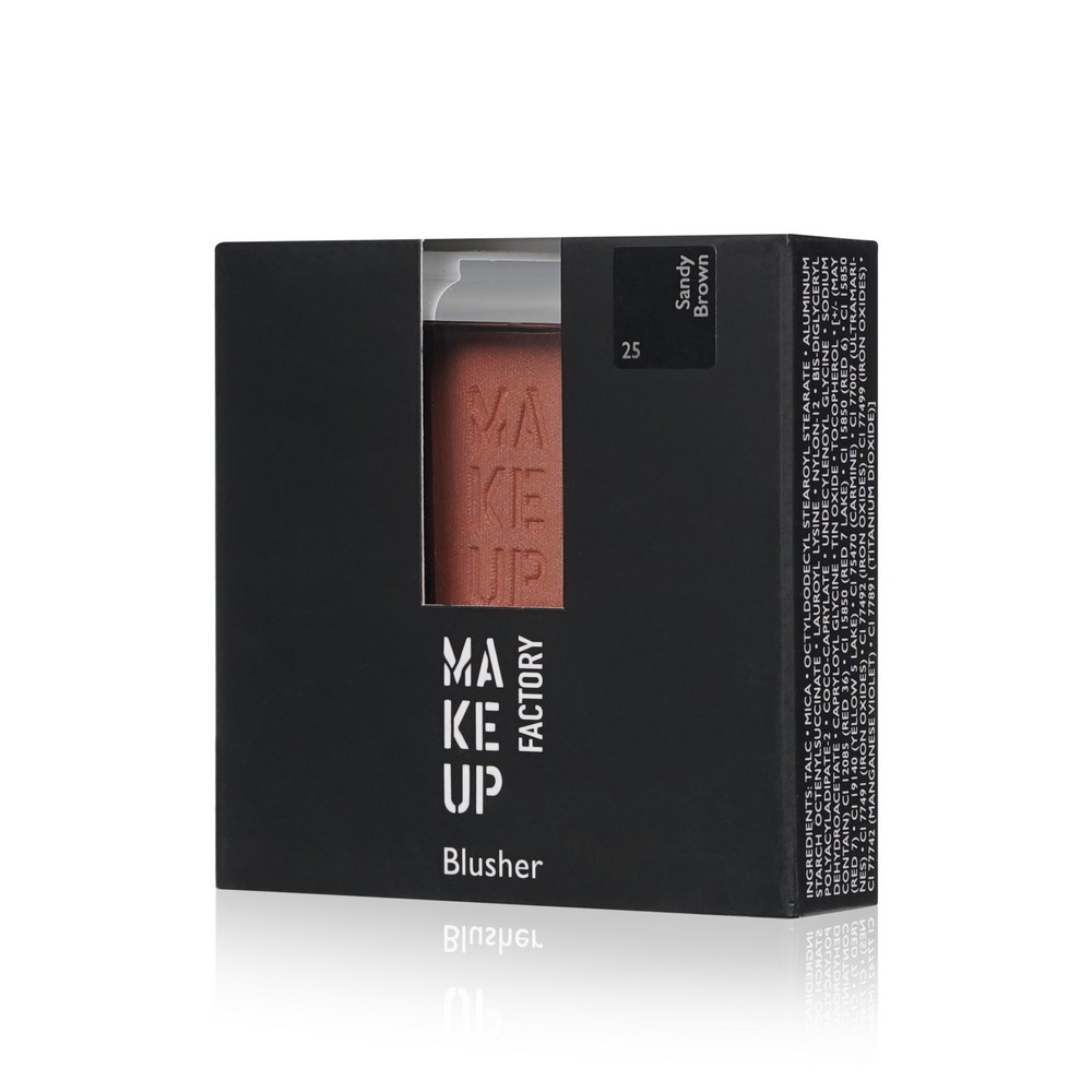 Шелковистые румяна для лица Make Up Factory Blusher 25 6г. Фото 2.