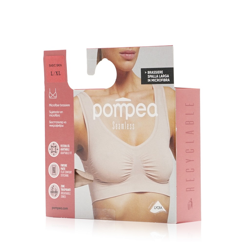 Женский бюстгалтер Pompea Seamless Comfort Basik skin L / XL. Фото 2.