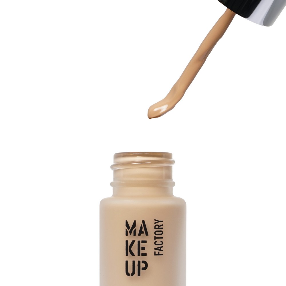 Тональный крем для лица Make Up Factory Oil-free Foundation 08 Sand 20мл. Фото 5.