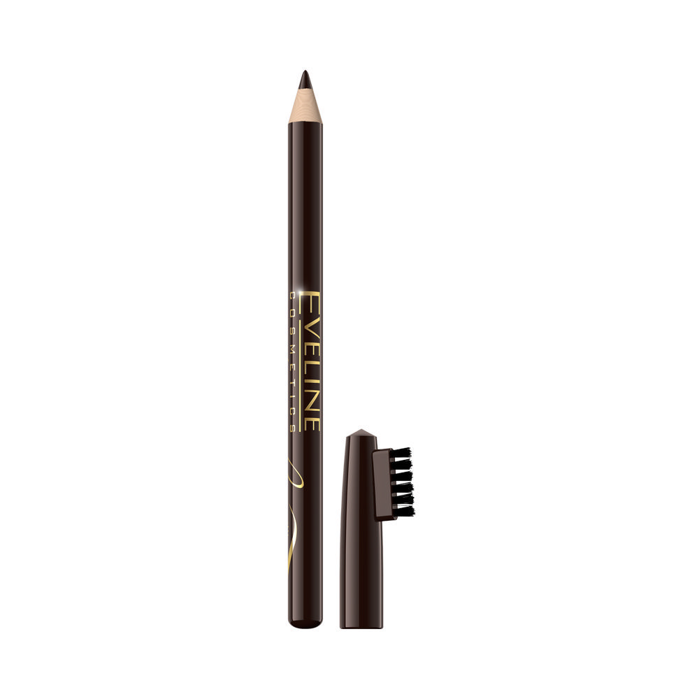 Карандаш для бровей Eveline EYEBROW PENCIL Medium brown. Фото 1.