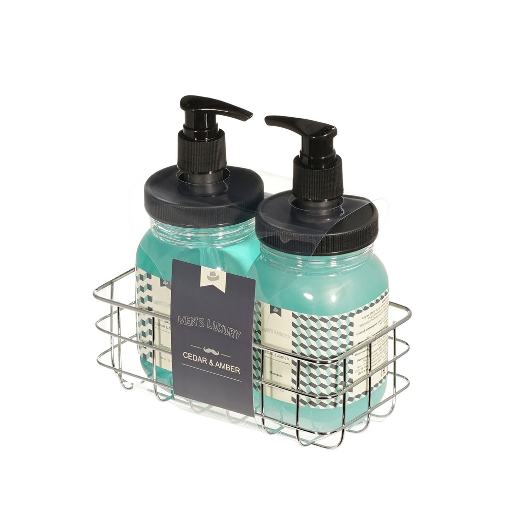 Мужской подарочный набор Men's Luxury ( гель для душа 360мл + шампунь для волос 360мл ). Фото 2.