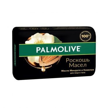 Туалетное мыло Palmolive Роскошь масел для лица и тела " масло миндаля и камелия " 90г.
