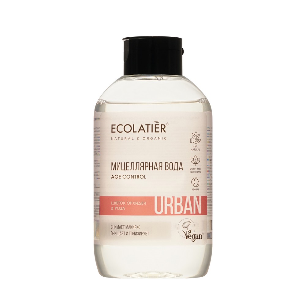 Мицеллярная вода для снятия макияжа Ecolatier Age Control 400мл. Фото 1.