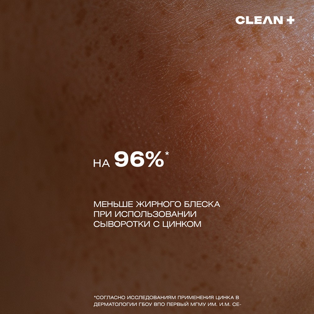 Сыворотка для лица с ниацинамидом и цинком CLEAN+ Acne Control 30мл. Фото 7.