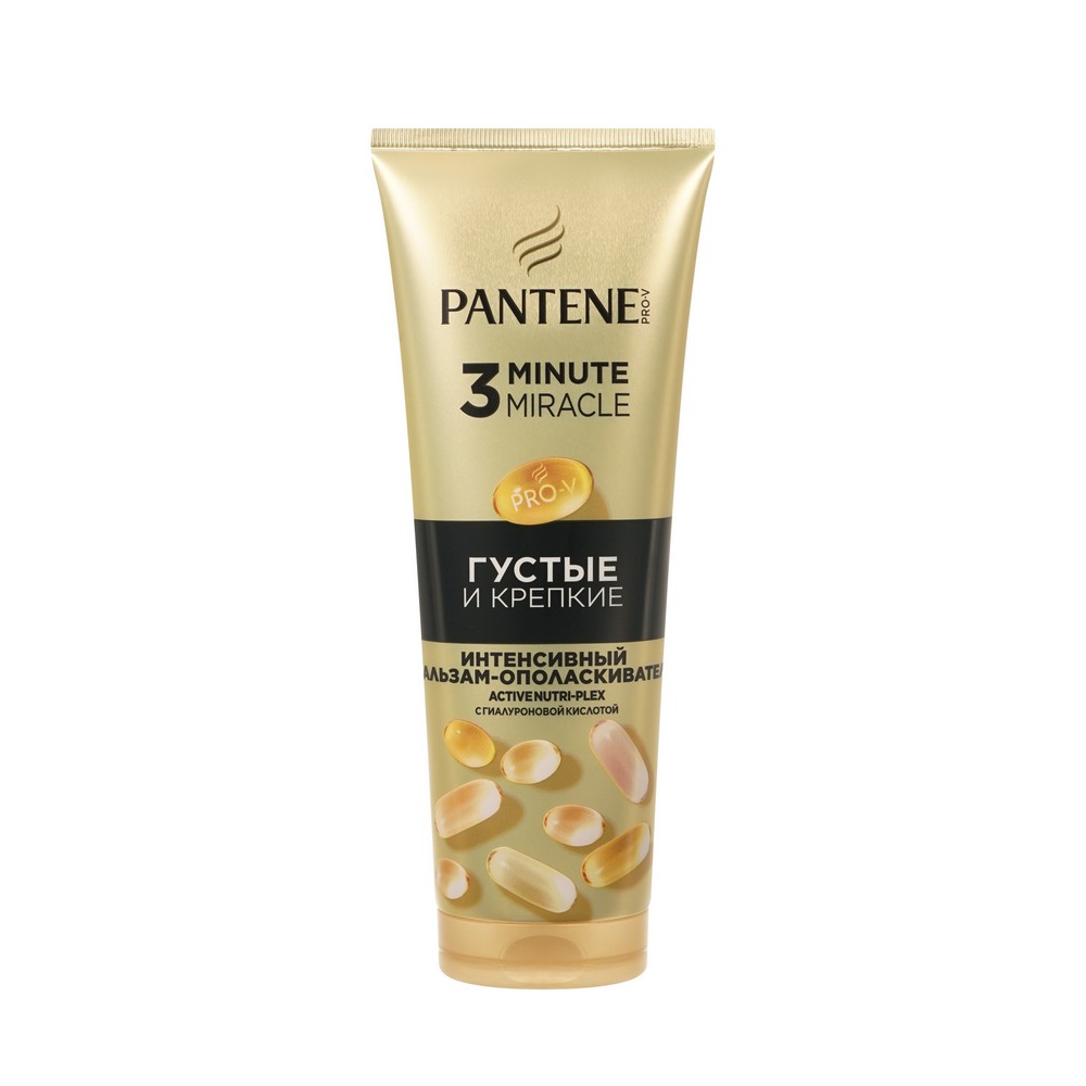 Бальзам - ополаскиватель для волос Pantene Pro-V 3 Minute Miracle Густые и крепкие 220мл. Фото 1.