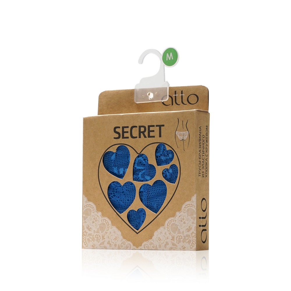 Женские трусы - бразилиана Atto Secret , Васильковый , M. Фото 2.
