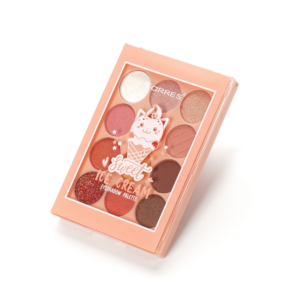 Палетка теней для век Farres Sweet Ice Cream 03 12 цветов 18г. Фото 3.