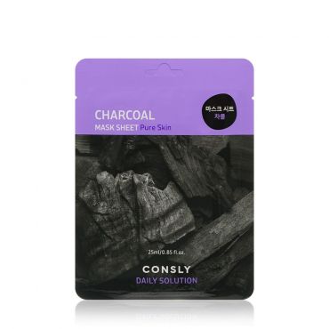 Маска для лица Consly Charcoal с древесным углем 25мл.