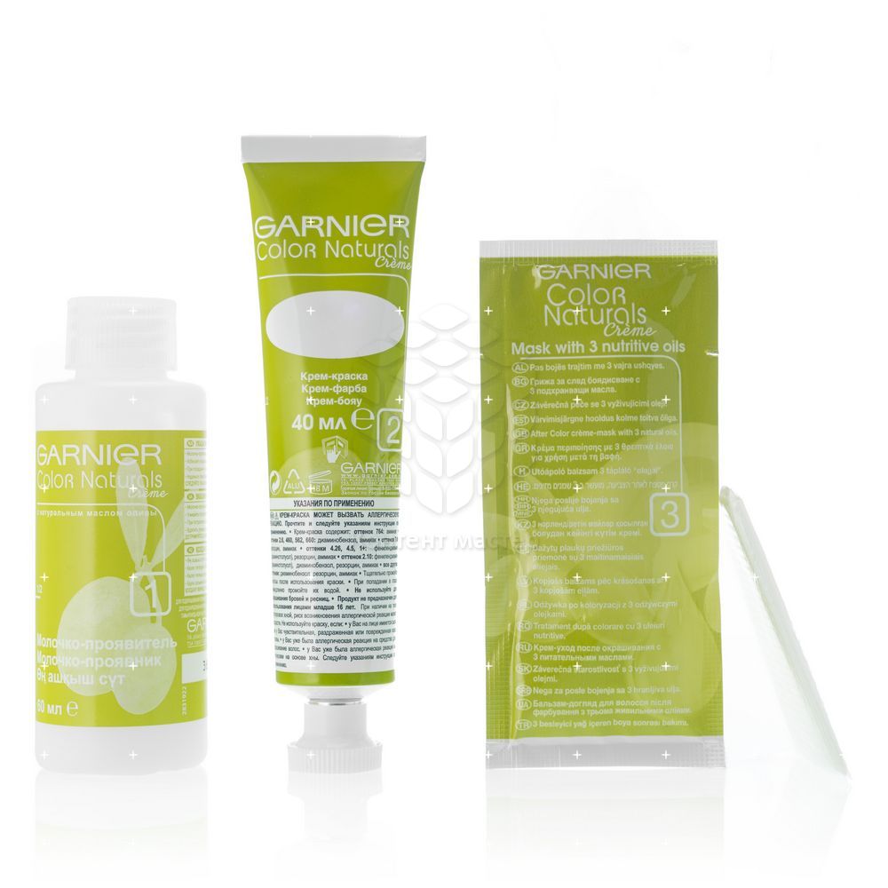 Крем - краска Garnier Color Naturals стойкая для волос 4.15 Морозный каштан. Фото 2.