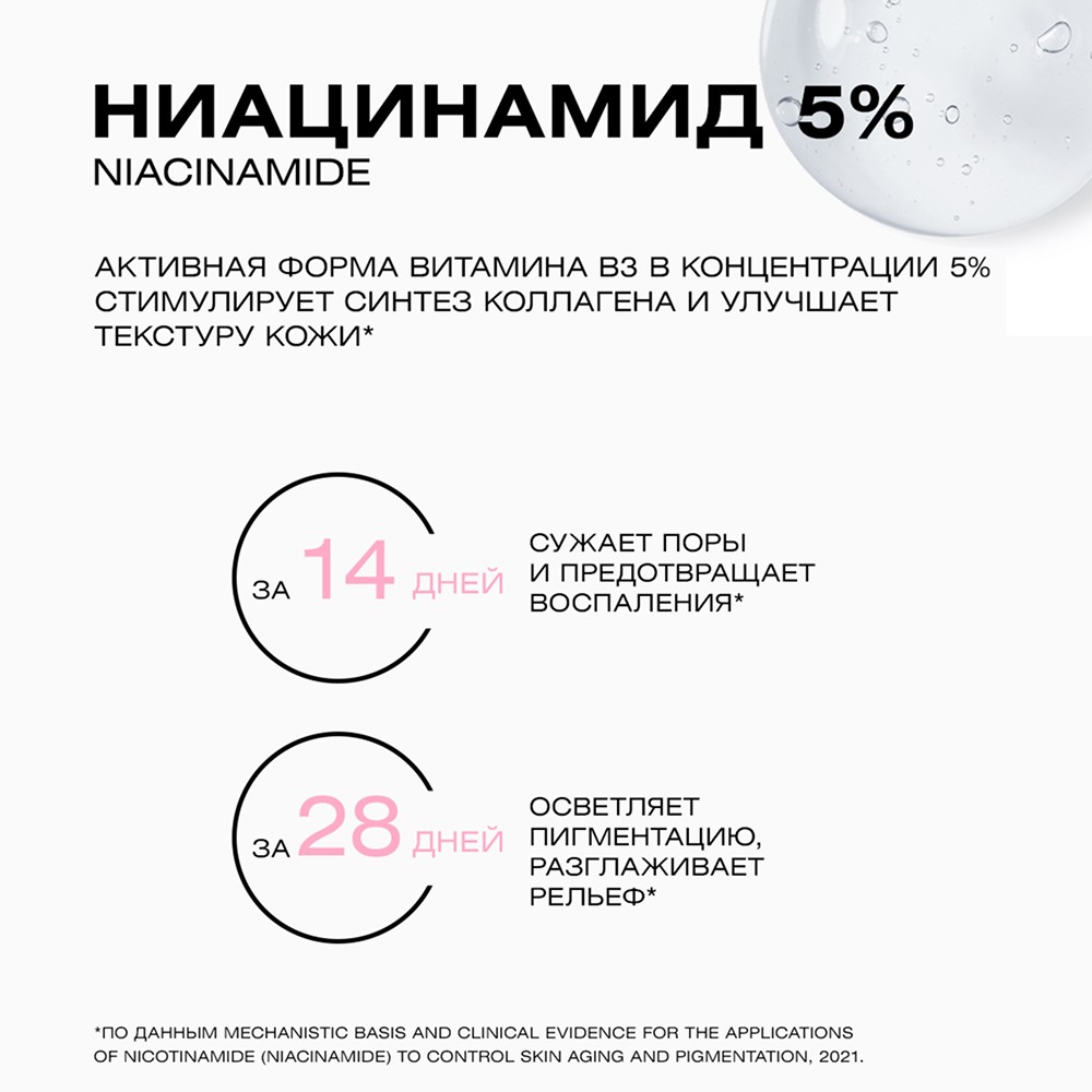 Сыворотка для лица с ниацинамидом и цинком CLEAN+ Acne Control 30мл. Фото 8.