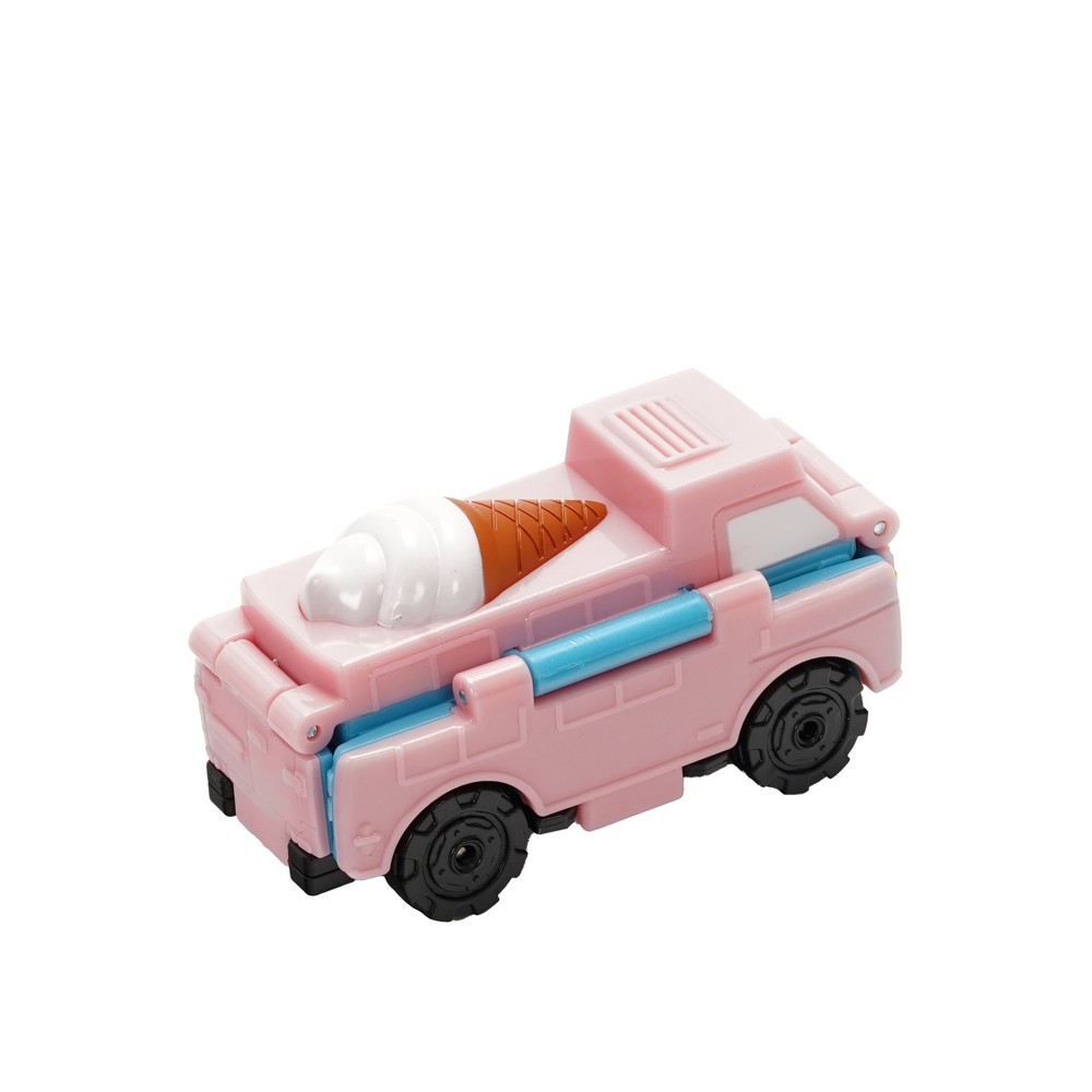 Машинка 1 Toy Transcar Double " Бетономешалка-Экскаватор 2в1 " 8см. Фото 4.