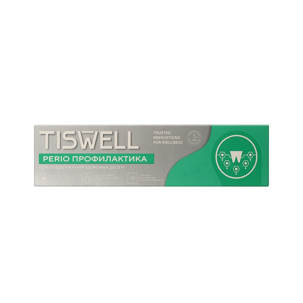 Зубная паста Tiswell Perio для здоровья десен 110г. Фото 4.