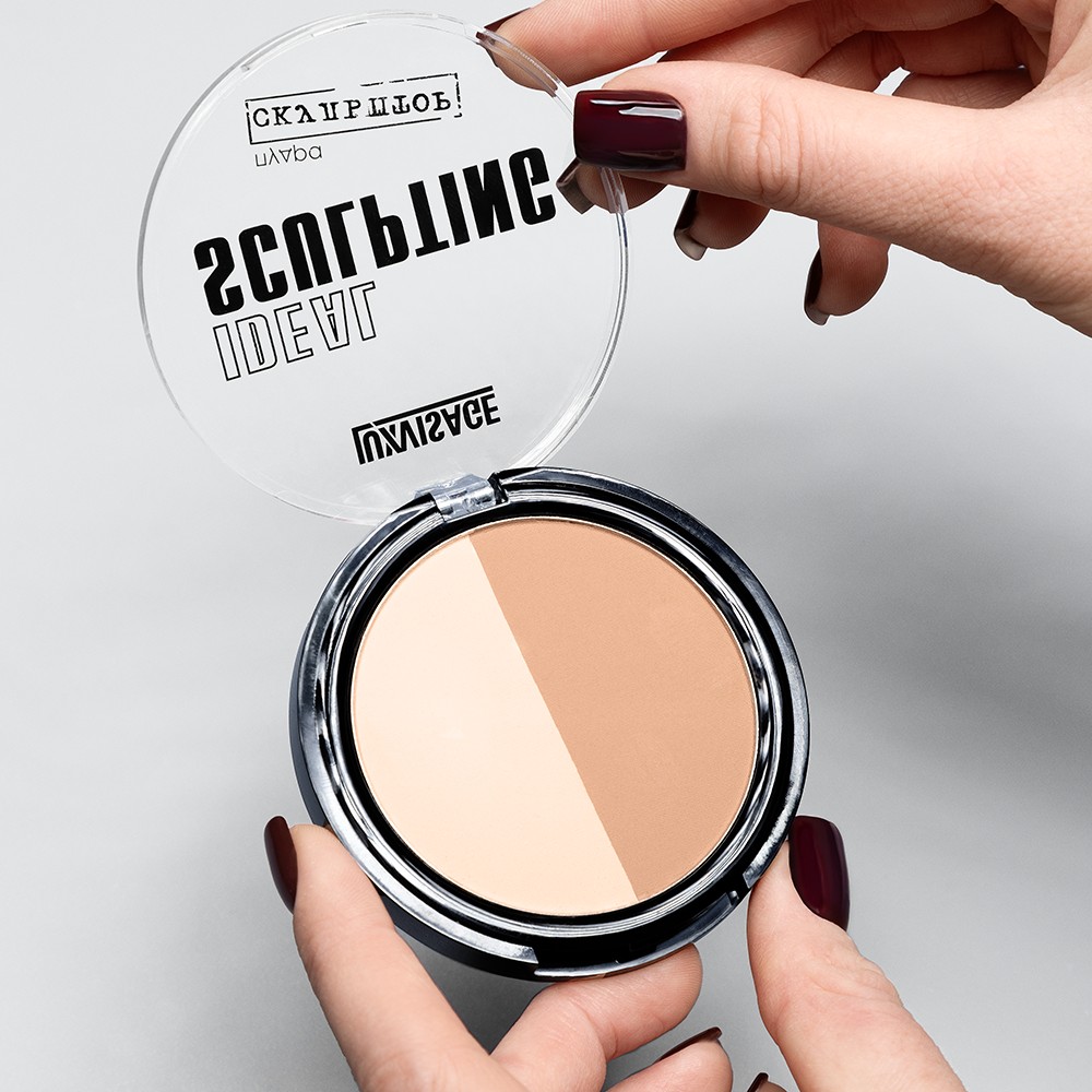 Пудра - скульптор для лица Luxvisage 1 Сливочная карамель 9г. Фото 5.