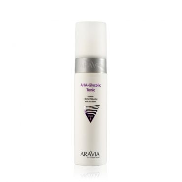 Тоник для лица Aravia Professional AHA-Glycolic Tonic с фруктовыми кислотами 250мл.